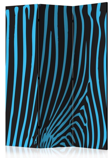 Paraván - Zebří vzor (tyrkysová) 135x172