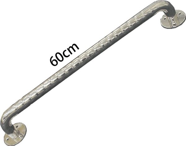 Nerezové vlnité koupelnové madlo 60 cm