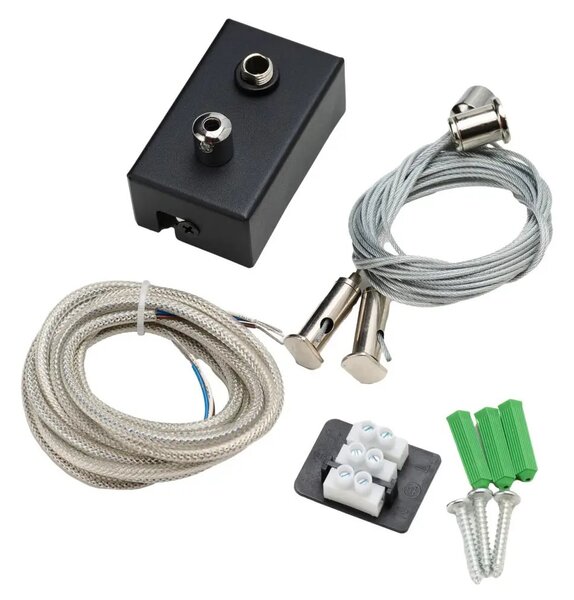 Kabel a napájecí zdroj pro závěsná svítidla Linelio Long černý