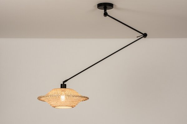 Závěsné svítidlo s ramenem Snap Domenico Black and Taupe 40 (LMD)