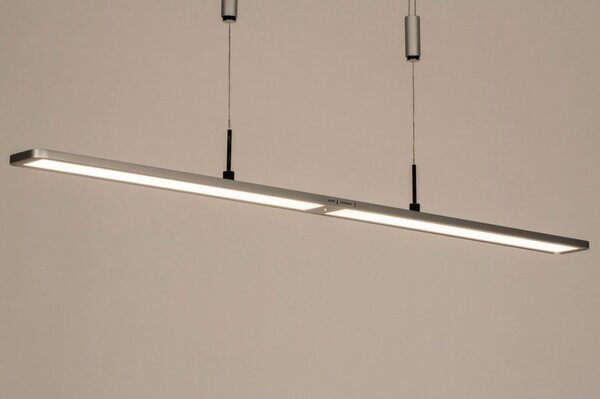Závěsné stmívatelné LED svítidlo na lanku Neo Silver (LMD)