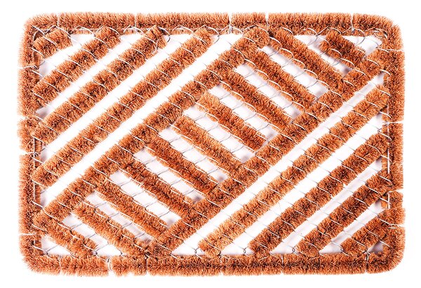 Linder Exclusiv Kokosová rohožka s kovovým rámem 60x40 cm