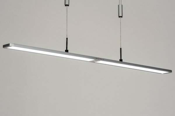 Závěsné stmívatelné LED svítidlo na lanku Neo Silver (LMD)
