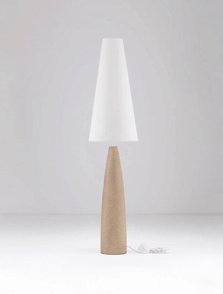 Moderní stojací lampa Mizu bílá