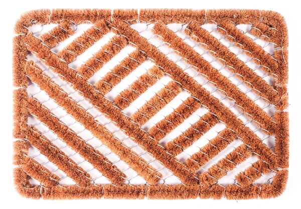 Linder Exclusiv Kokosová rohožka s kovovým rámem 60x40 cm