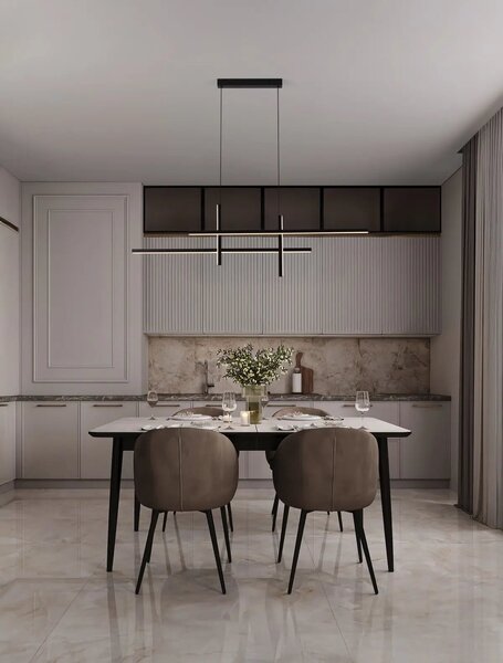 Moderní LED lustr Antama černá