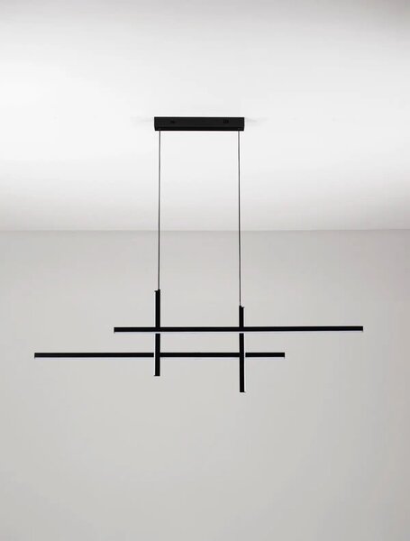 Moderní LED lustr Antama černá