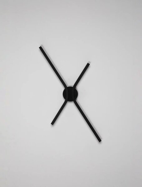 Designové LED nástěnné svítidlo Akro černá