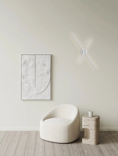 Designové LED nástěnné svítidlo Akro bílá