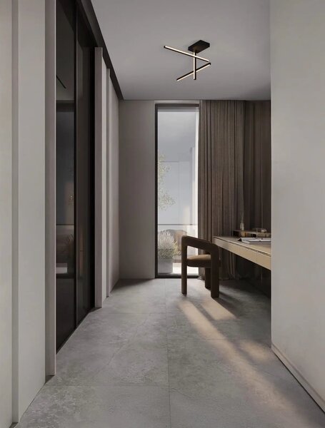 Moderní LED stropní svítidlo Antama černá