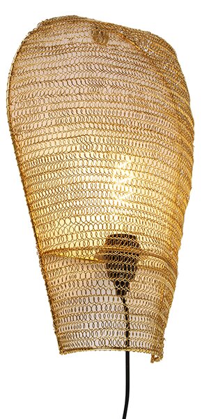 Oosterse wandlamp goud 45 cm - Nidum