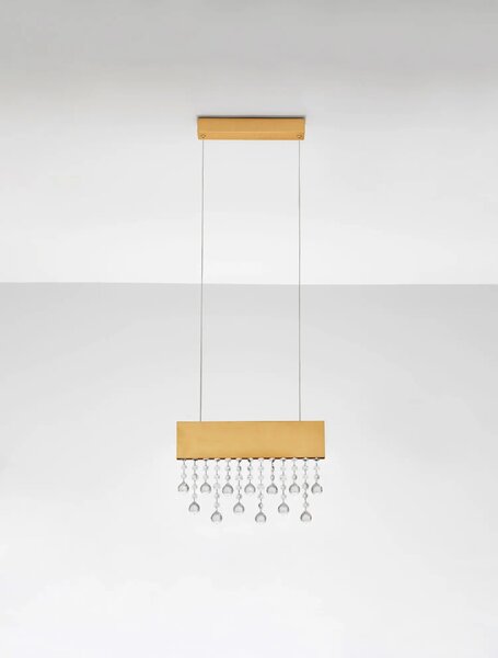 Moderní LED lustr Crista zlatá 120