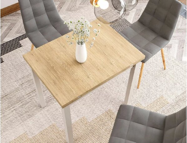 Rozkládací jídelní stůl FLIP 80(160)X80 cm, dub Cremona Torro/kašmír