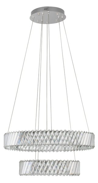 Designový LED lustr Arietta nikl 80W – Šedá