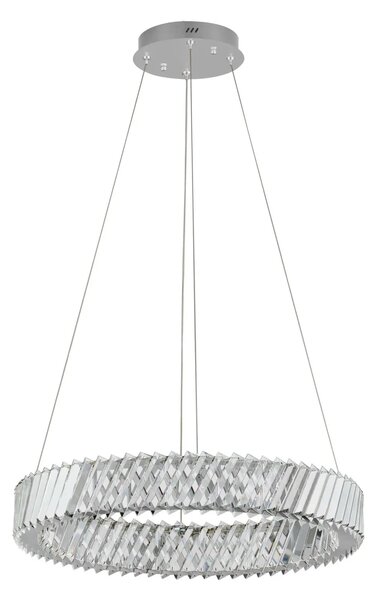 Designový LED lustr Arietta nikl 46W – Šedá