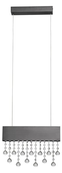 Moderní LED lustr Crista černá 120