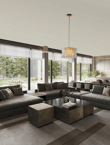 Moderní lustr Estrella mosaz (9180894)