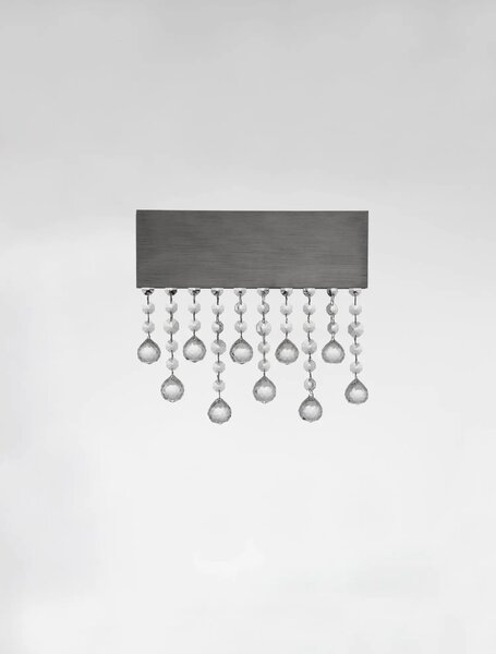Designové LED nástěnné svítidlo Crista černá