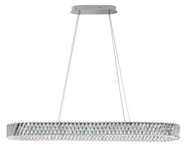 Designový LED lustr Arietta nikl 82W – Šedá