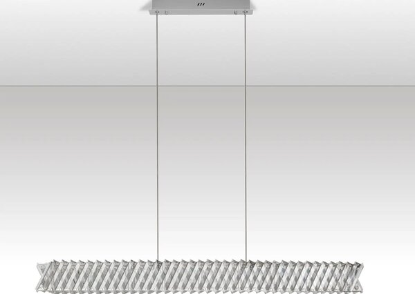 Designový LED lustr Arietta nikl 28W – Šedá