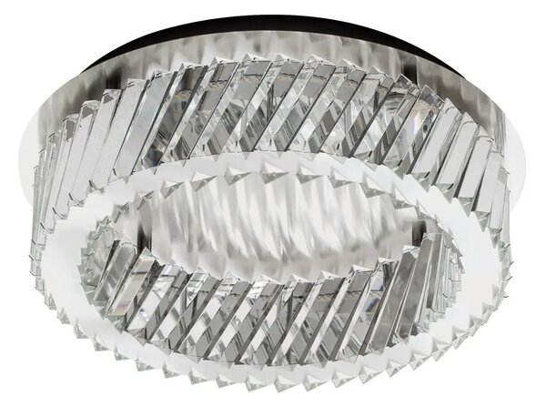 Moderní LED stropní svítidlo Arietta nikl 34W – Šedá