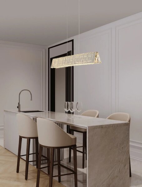 Designový LED lustr Arietta nikl 28W – Šedá