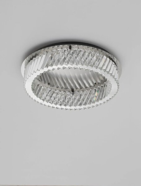 Moderní LED stropní svítidlo Arietta nikl 34W – Šedá (9333088)