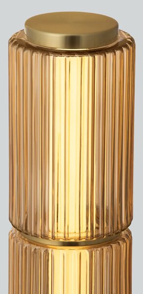 Moderní LED stojací lampa Vesper oranžová