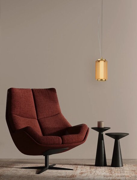 Moderní LED lustr Vesper oranžová