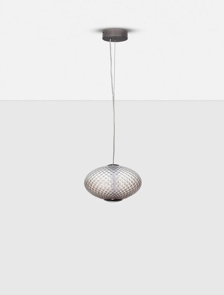 Moderní LED lustr Aora šedá B