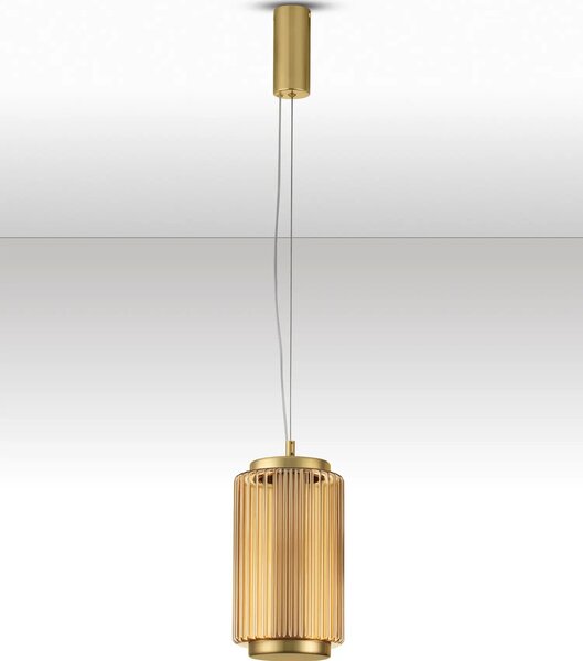 Moderní LED lustr Vesper oranžová