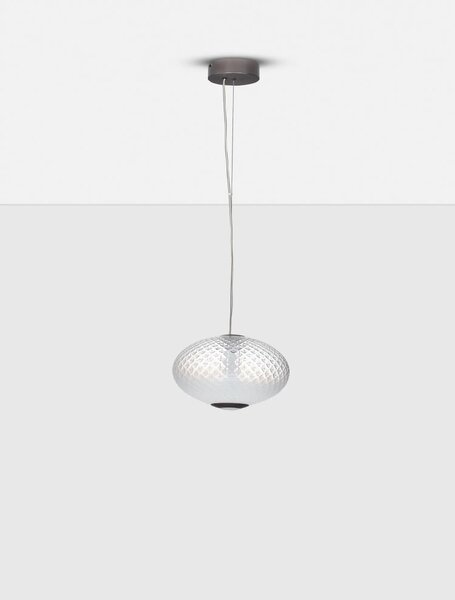 Moderní LED lustr Aora šedá A