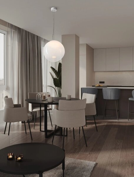 Moderní LED lustr Bolita bílá 11W