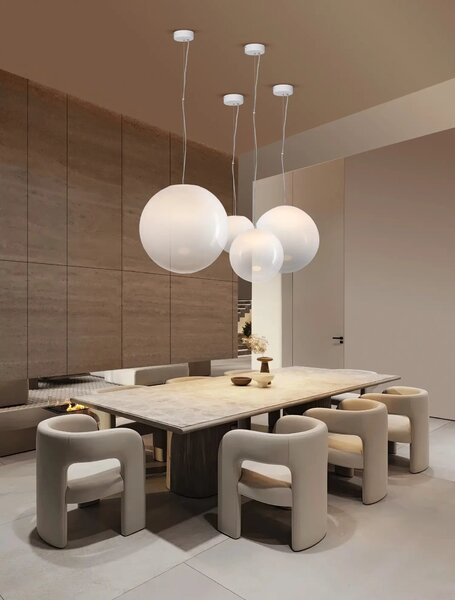 Designový LED lustr Bolita bílá 7W