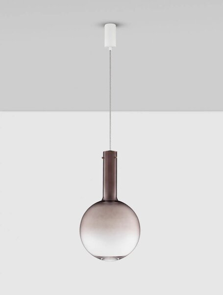 Designový LED lustr Nostos oranžová