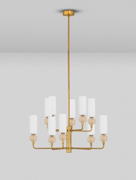 Moderní lustr Filomena Tmavě šedá 66 – 66 cm