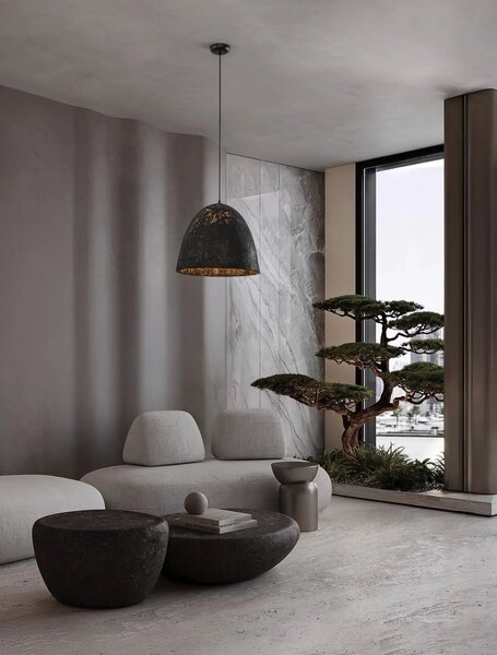 Designový lustr Solis černá 50