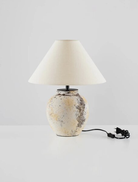 Moderní stolní lampa Lupe černo-bílá – Černá
