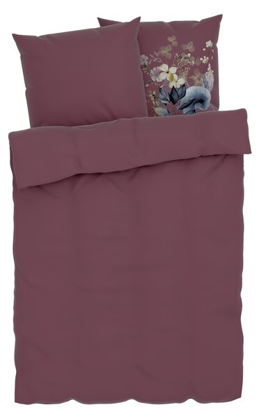 Livarno home Saténové ložní povlečení, 240 x 220 cm, 70 x 90 cm (bordó) (100392957001)