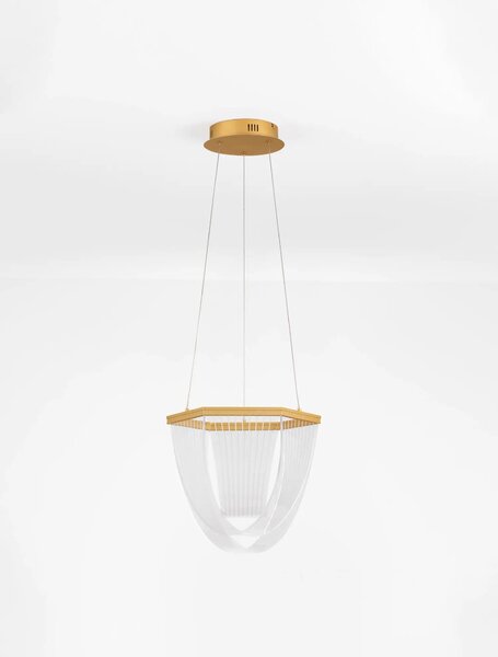 Designový LED lustr Valentin zlatá