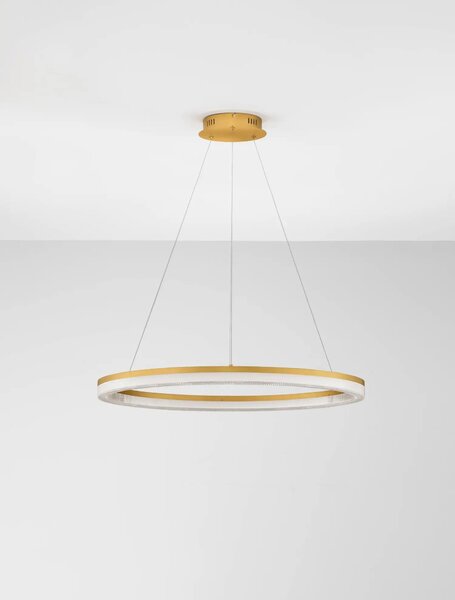 Moderní LED lustr Luana zlatá 1