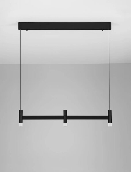 Moderní LED lustr Poetic 3000 K černá 75