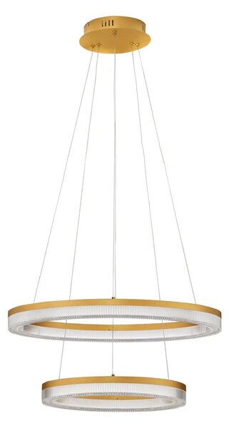 Moderní LED lustr Luana zlatá 2