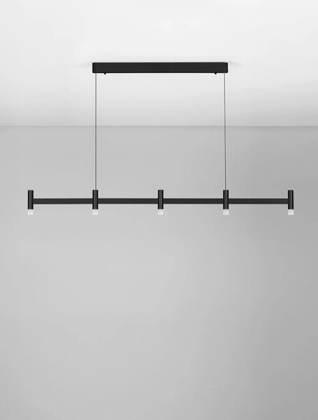 Moderní LED lustr Poetic 3000 K černá 147
