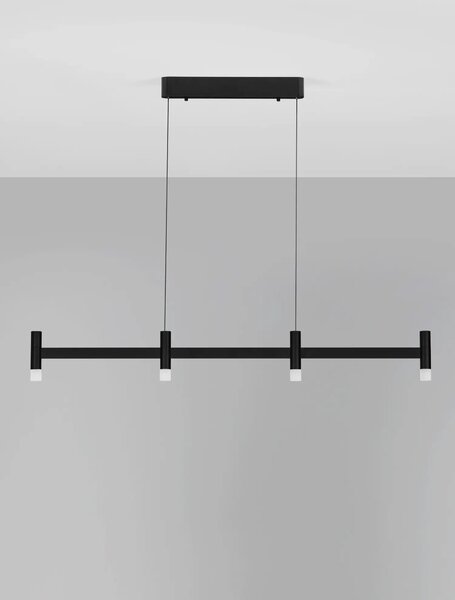 Moderní LED lustr Poetic 3000 K černá 111