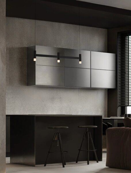Moderní LED lustr Poetic 3000 K černá 75