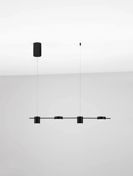 Minimalistcký LED lustr Riaz černá 20W