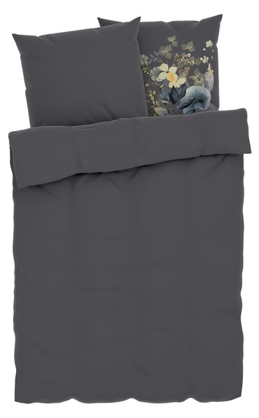Livarno home Saténové ložní povlečení, 200 x 220 cm, 70 x 90 cm (tmavě modrá) (100392981002)