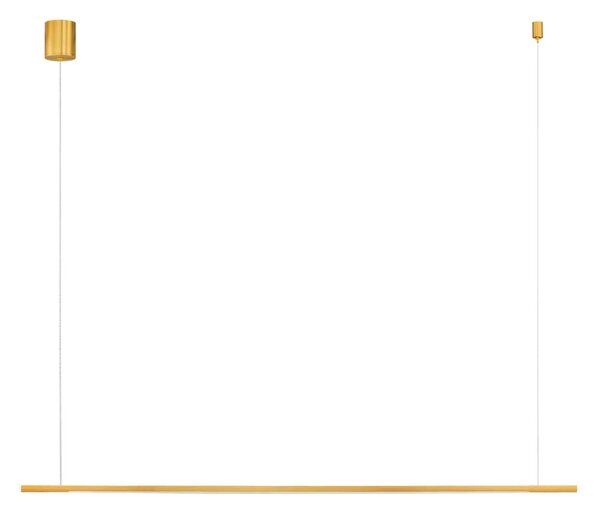 Minimalistcký LED lustr Brillia zlatá 150