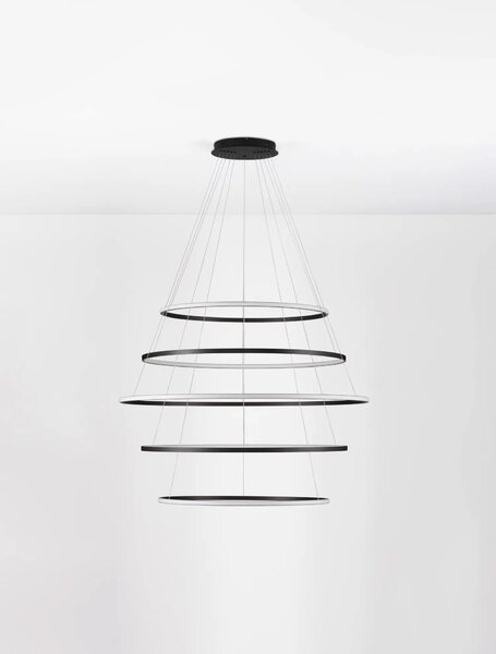 Moderní LED lustr Maelo černá 150